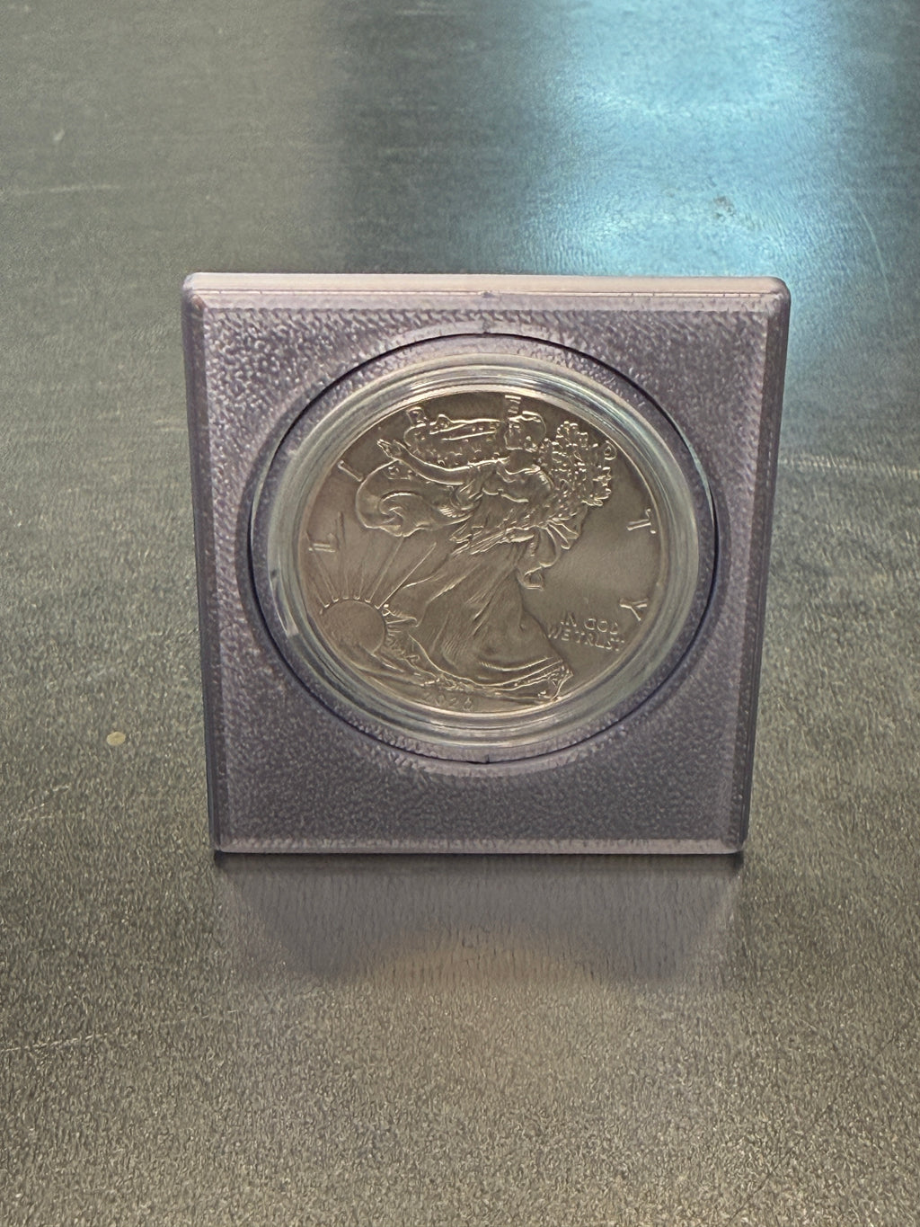 Rotating Coin Display Stand — 45mm Cased Coins