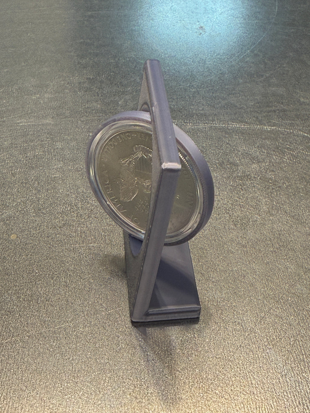 Rotating Coin Display Stand — 45mm Cased Coins