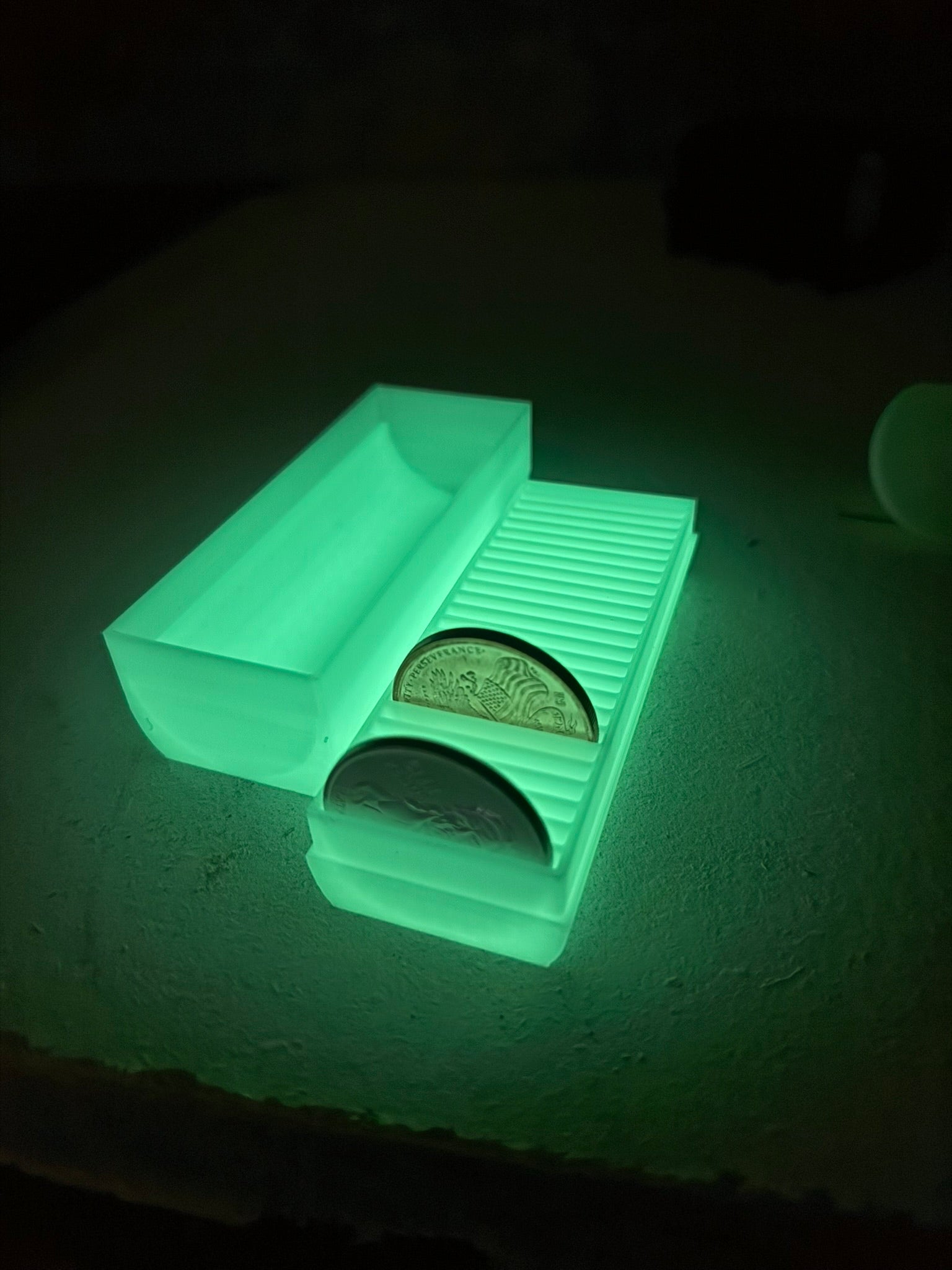 Coin Holder for Bare 1 oz Rounds — Glow Options