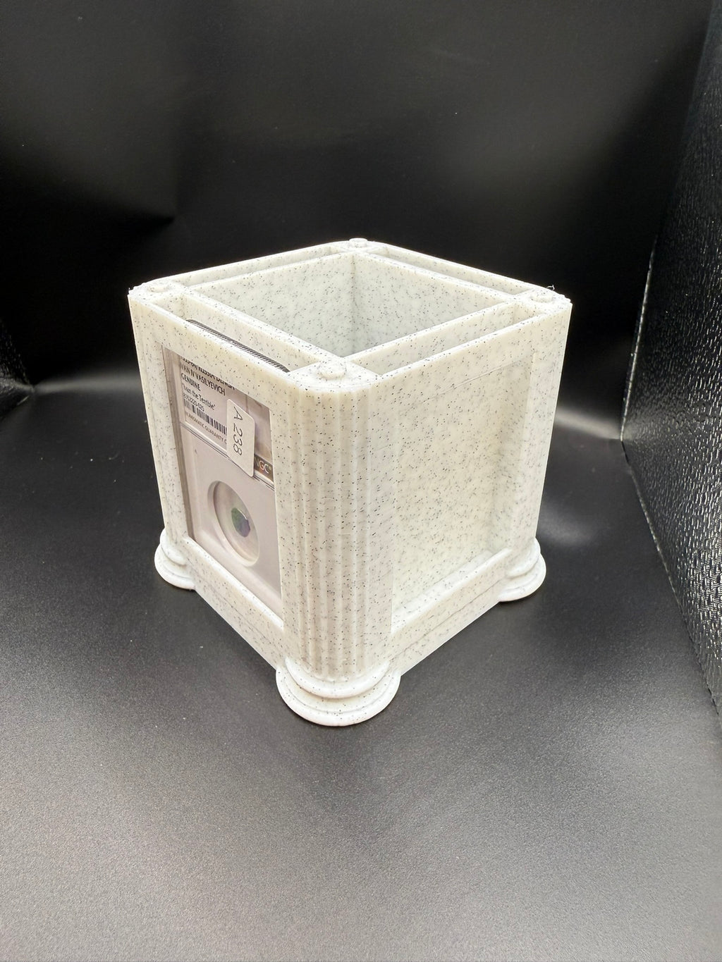 Slab Display — 4-Sided Stand with Interior Storage