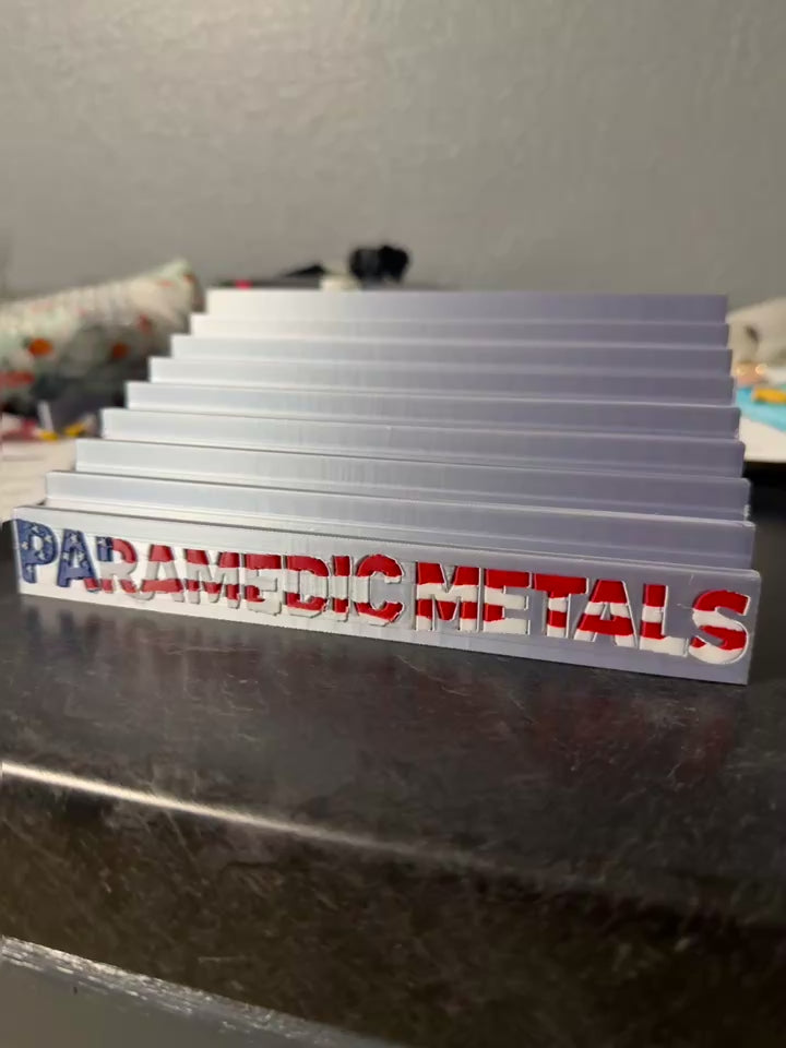 Custom 8-Row Coin Display — Personalized Text